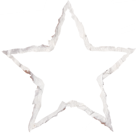 Star-Shaped Ripped Paper Style Frame